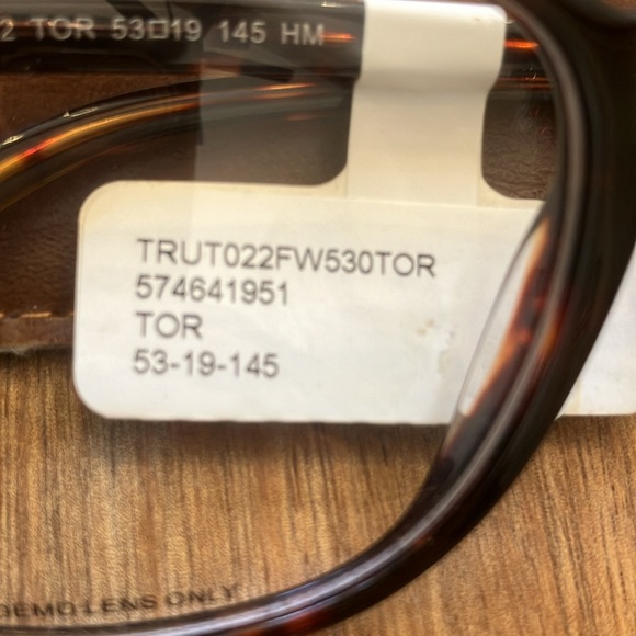 TRUE RELIGION 53-19-145 TORTOISE PLASTIC FRAME EYEGLASSES $114.00 EYEWEAR - Picture 2 of 4
